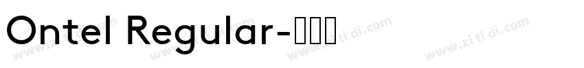 Ontel Regular字体转换